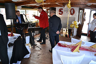 Oslava narozenin na lodi